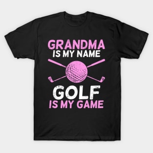 Grandma Golfing Grandmother Golfer Gift T-Shirt